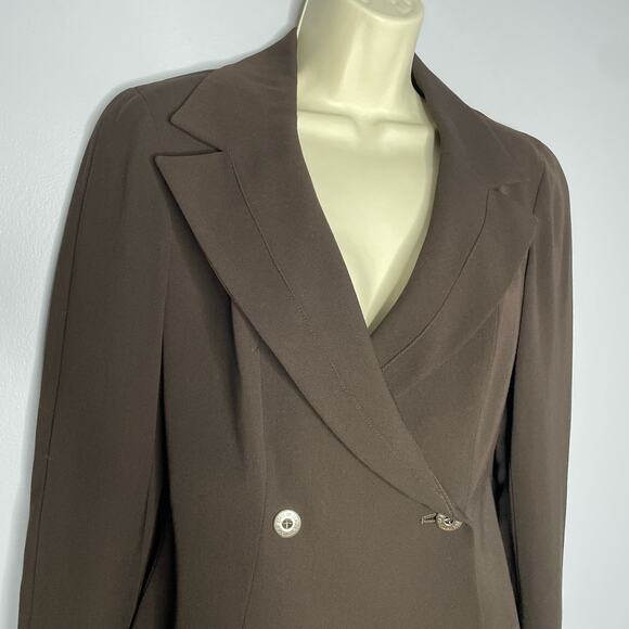 State of Claude Montana Vintage Jacket and Skirt Suit Set Brown Women's 6 - Picture 4 of 16